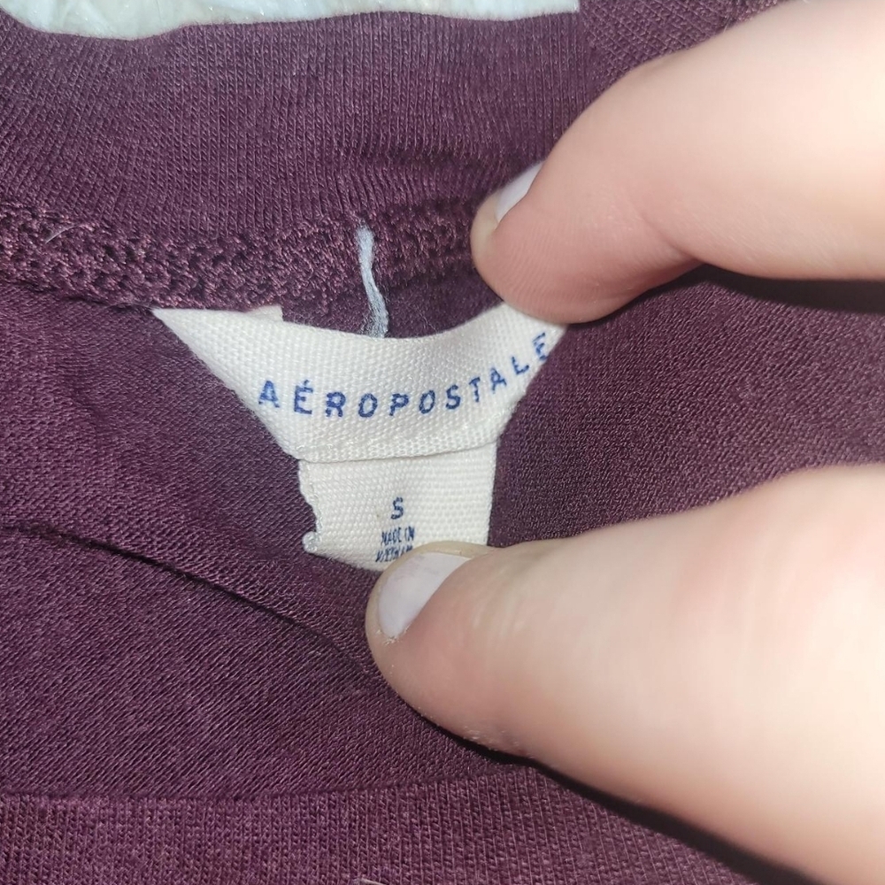 Aeropostale Maroon T-Shirt